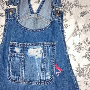 Topshop denim overalls